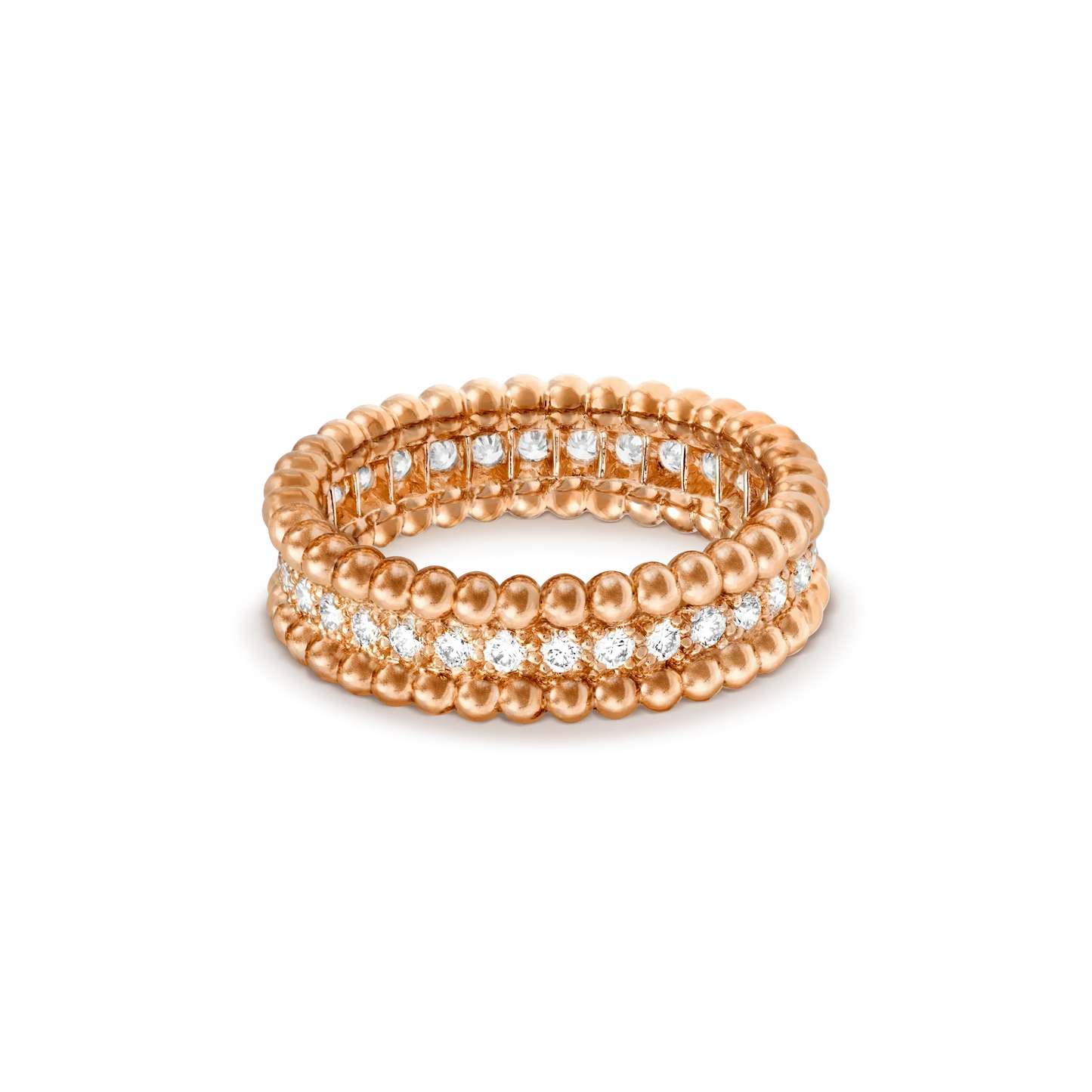 [AuraEcho Jewelry]PERLEE DIAMOND ROSE GOLD RING