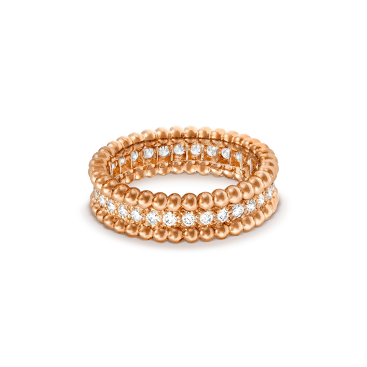 [AuraEcho Jewelry]PERLEE DIAMOND ROSE GOLD RING