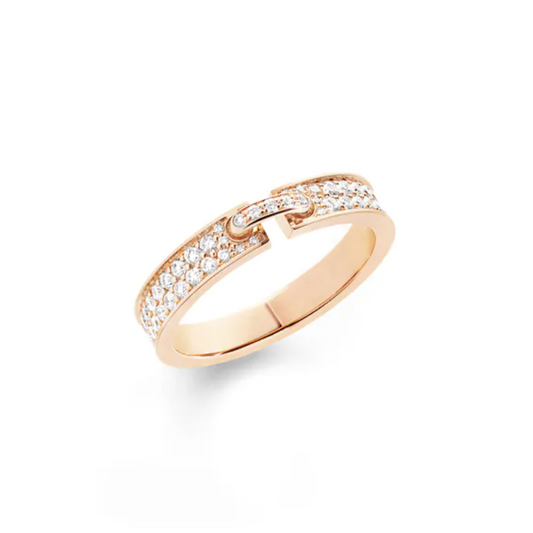 [AuraEcho Jewelry]ALLIANCE LIENS VIDENCE PAVED DIAMOND 4MM RING