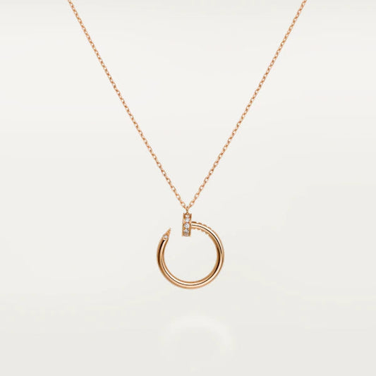 [AuraEcho Jewelry]JUSTE NECKLACE PINK GOLD