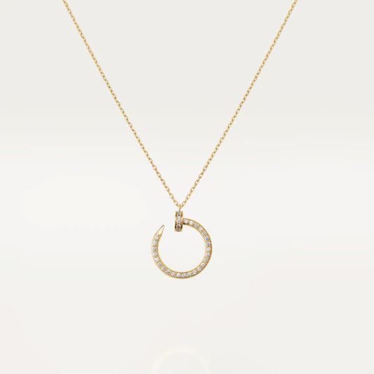 [AuraEcho Jewelry]JUSTE NECKLACE GOLD DIAMONDS