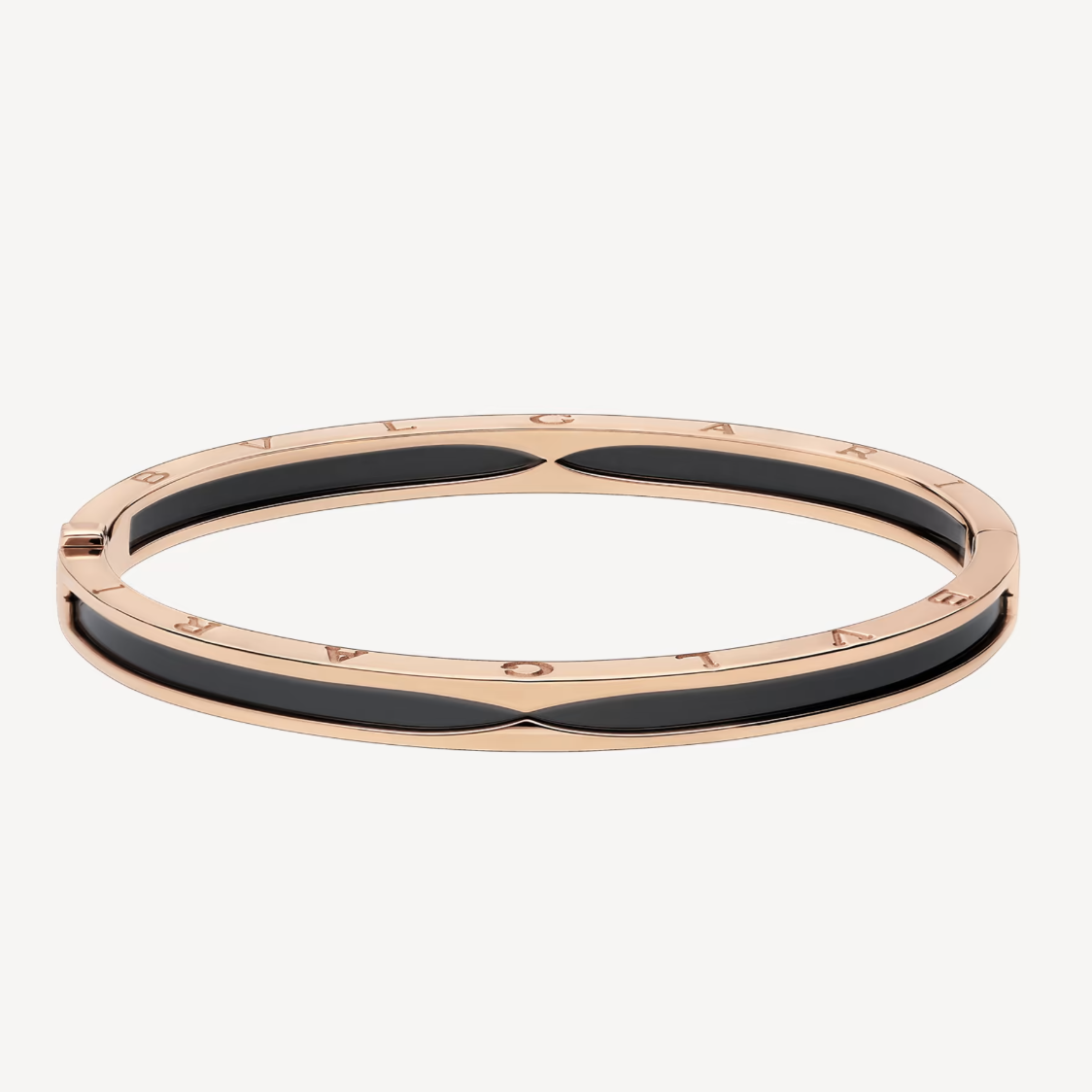 [AuraEcho Jewelry]ZERO 1 PINK GOLD WITH BLACK CERAMIC BRACELET
