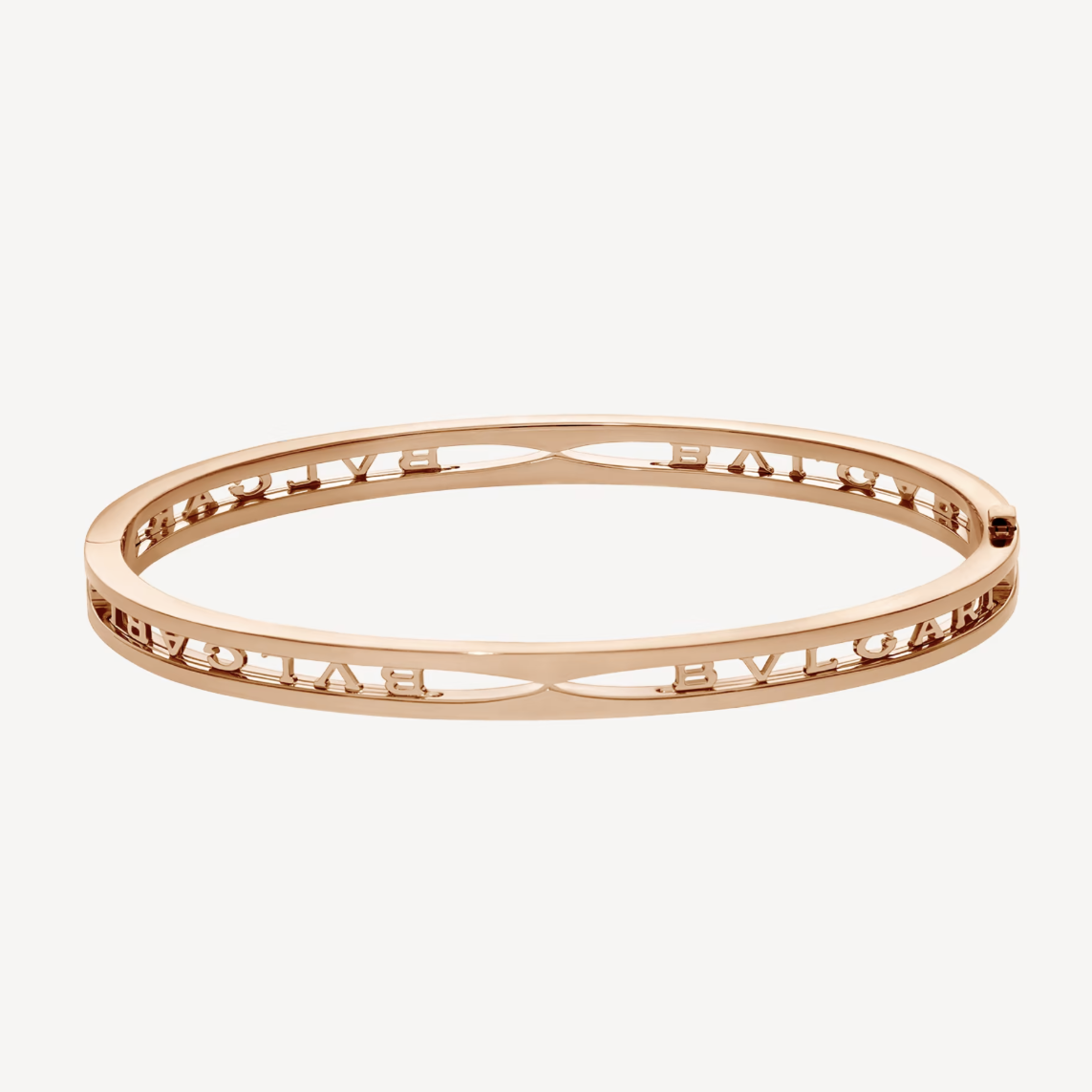 [AuraEcho Jewelry]ZERO 1 SPIRAL LOGO PINK GOLD BRACELET