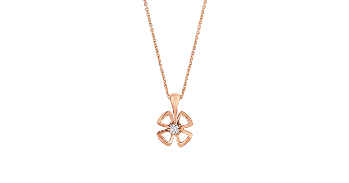 [AuraEcho Jewelry]FIOREVER NECKLACE DIAMOND CENTER