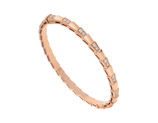 [AuraEcho Jewelry]SERPENTI SMALL BRACELET PINK GOLD DIAMOND