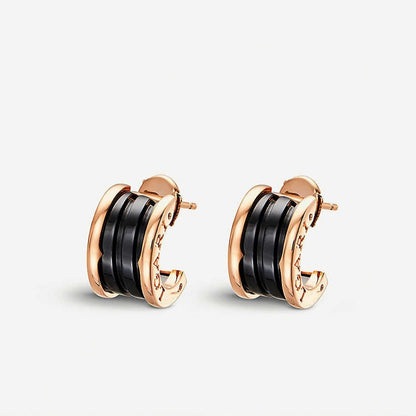 [AuraEcho]ZERO 1 PINK GOLD CERAMIC EARRINGS