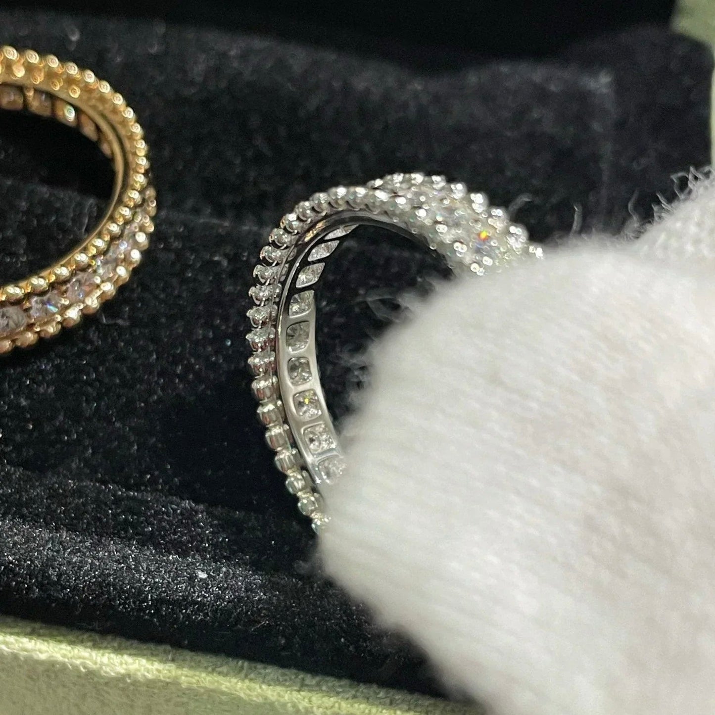 [AuraEcho Jewelry]PERLEE DIAMOND ROSE GOLD RING
