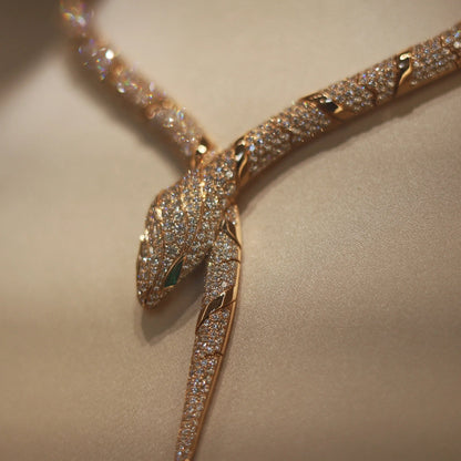 [AuraEcho]HAUTE COUTURE GOLD SERPENTI NECKLACE