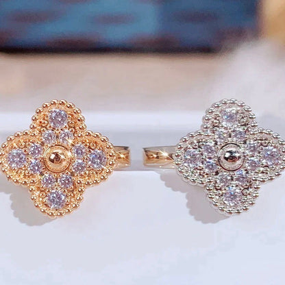 [AuraEcho Jewelry]CLOVER DIAMOND RING