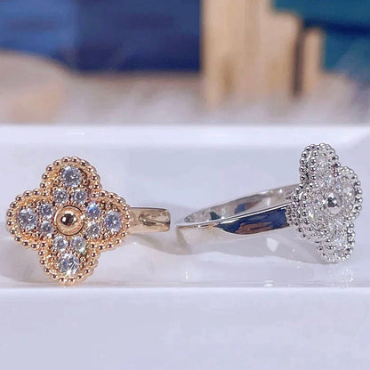 [AuraEcho Jewelry]CLOVER DIAMOND RING