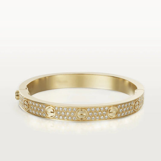 [AuraEcho Jewelry]LOVE BRACELET 6.1MM DIAMOND-PAVED