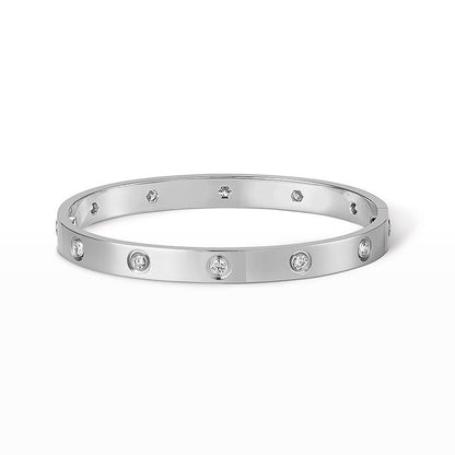 [AuraEcho Jewelry]LOVE BRACELET 6.1MM 10 DIAMONDS