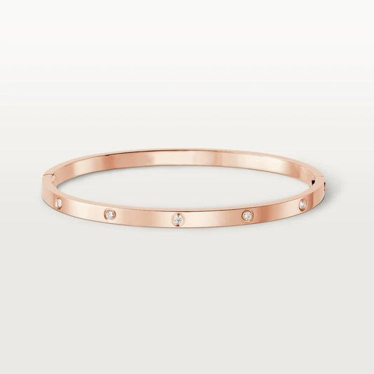 [AuraEcho Jewelry]LOVE BRACELET 3.65MM 10 DIAMONDS