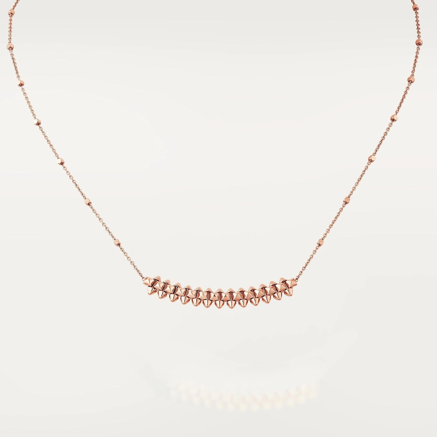 [AuraEcho Jewelry]CLASH PINK GOLD NECKLACE