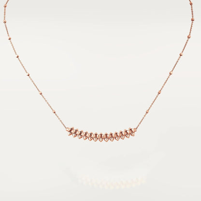 [AuraEcho Jewelry]CLASH PINK GOLD NECKLACE