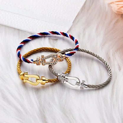[AuraEcho Jewelry]FORCE LARGE HORSESHOE NO DIAMOND BRACELET GOLD