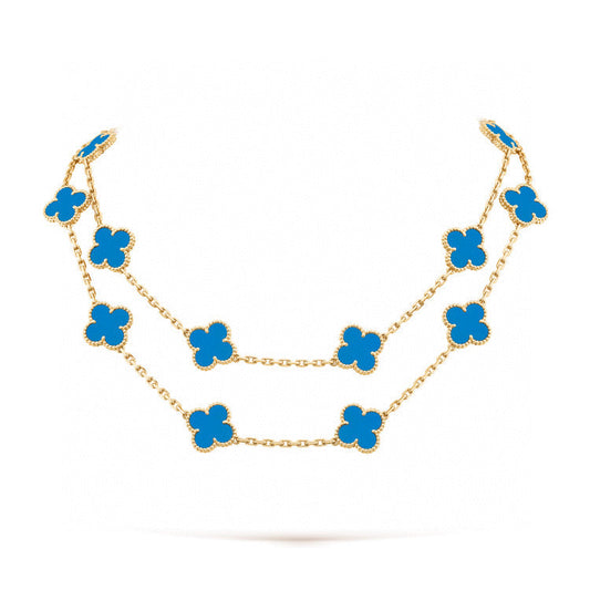 [AuraEcho Jewelry]CLOVER 20 MOTIFS TURQUOISE GOLD