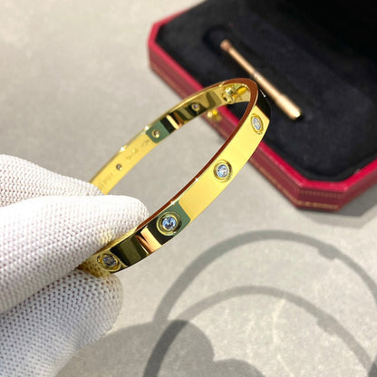 [AuraEcho Jewelry]LOVE BRACELET 6.1MM 10 DIAMONDS