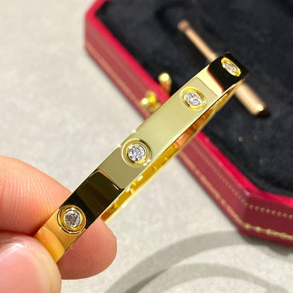 [AuraEcho Jewelry]LOVE BRACELET 6.1MM 10 DIAMONDS