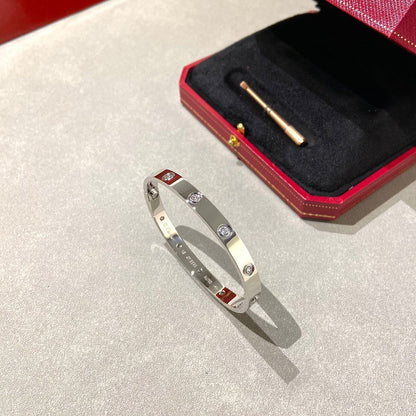 [AuraEcho Jewelry]LOVE BRACELET 6.1MM 10 DIAMONDS