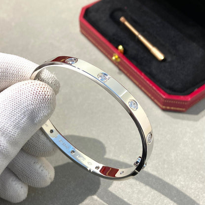 [AuraEcho Jewelry]LOVE BRACELET 6.1MM 10 DIAMONDS