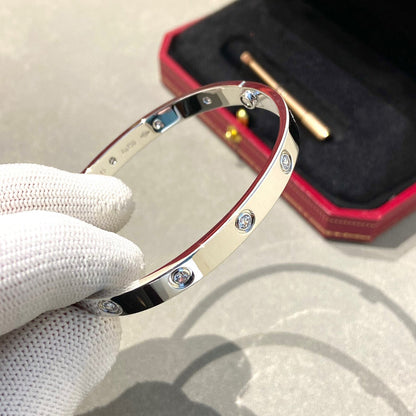 [AuraEcho Jewelry]LOVE BRACELET 6.1MM 10 DIAMONDS