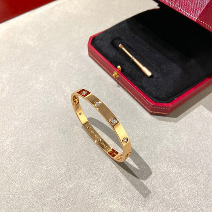 [AuraEcho Jewelry]LOVE BRACELET 6.1MM 10 DIAMONDS