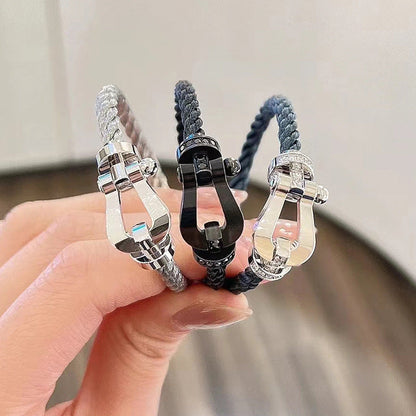 [AuraEcho Jewelry]FORCE LARGE HORSESHOE NO DIAMOND BRACELET SILVER