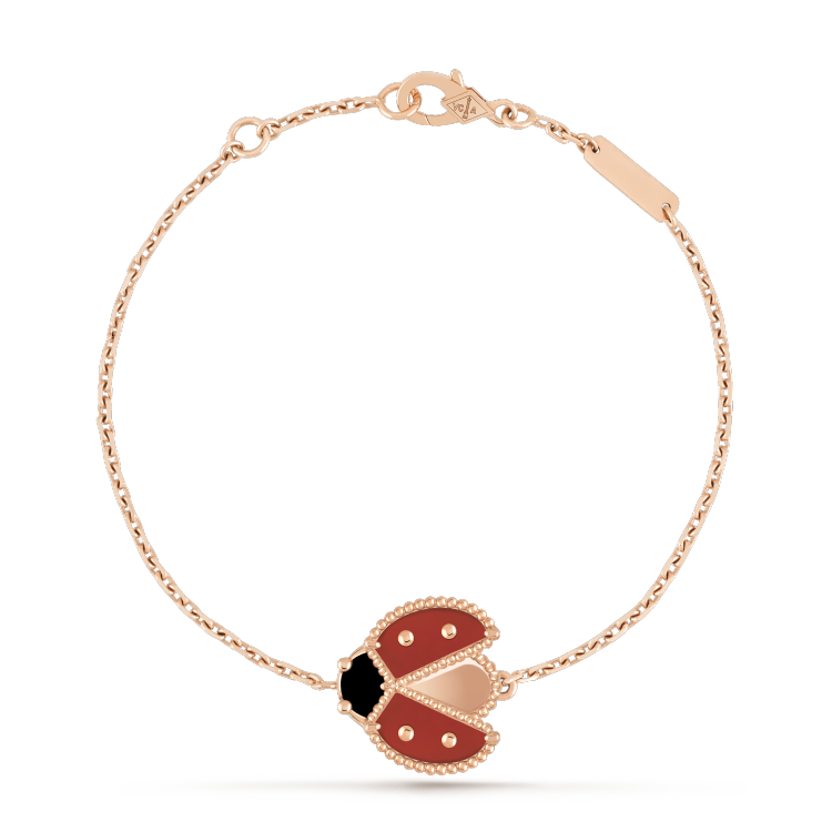 [AuraEcho Jewelry]LUCKY SPRING 1 MOTIF PINK GOLD BRACELET
