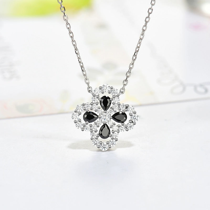 [AuraEcho Jewelry]LOOP NECKLACE FULL MOTIF DIAMOND 16MM MULTIPLE COLORS