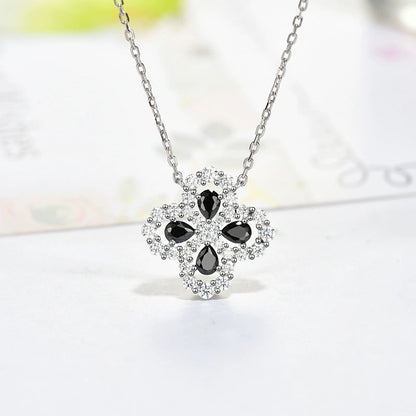 [AuraEcho Jewelry]LOOP NECKLACE FULL MOTIF DIAMOND 16MM MULTIPLE COLORS