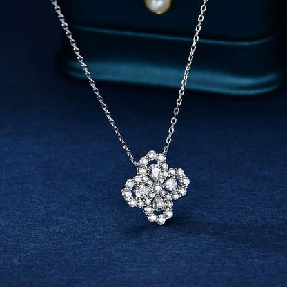 [AuraEcho Jewelry]LOOP NECKLACE FULL MOTIF DIAMOND 16MM MULTIPLE COLORS