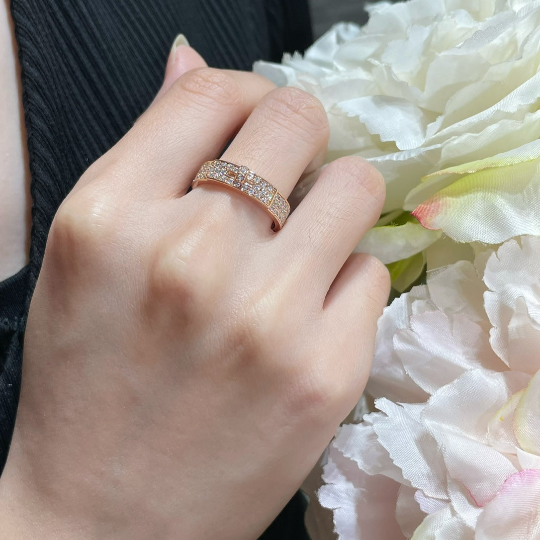 [AuraEcho]KELLY PINK GOLD DIAMOND RING