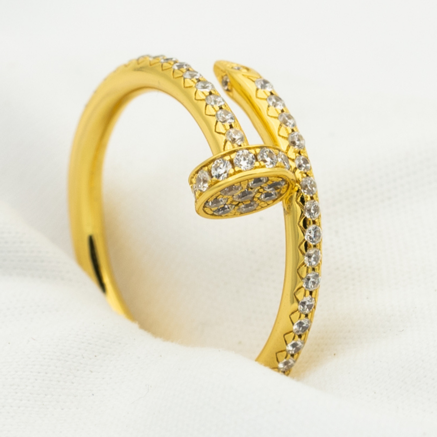 [AuraEcho Jewelry]JUSTE RING 1.8MM GOLD DIAMONDS