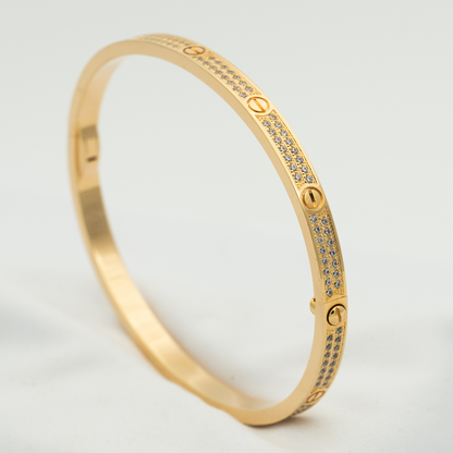 [AuraEcho Jewelry]LOVE BRACELET 3.65MM DIAMOND-PAVED