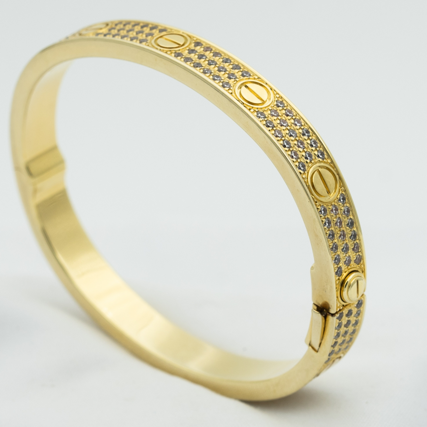 [AuraEcho]LOVE BRACELET 6.1MM DIAMOND-PAVED