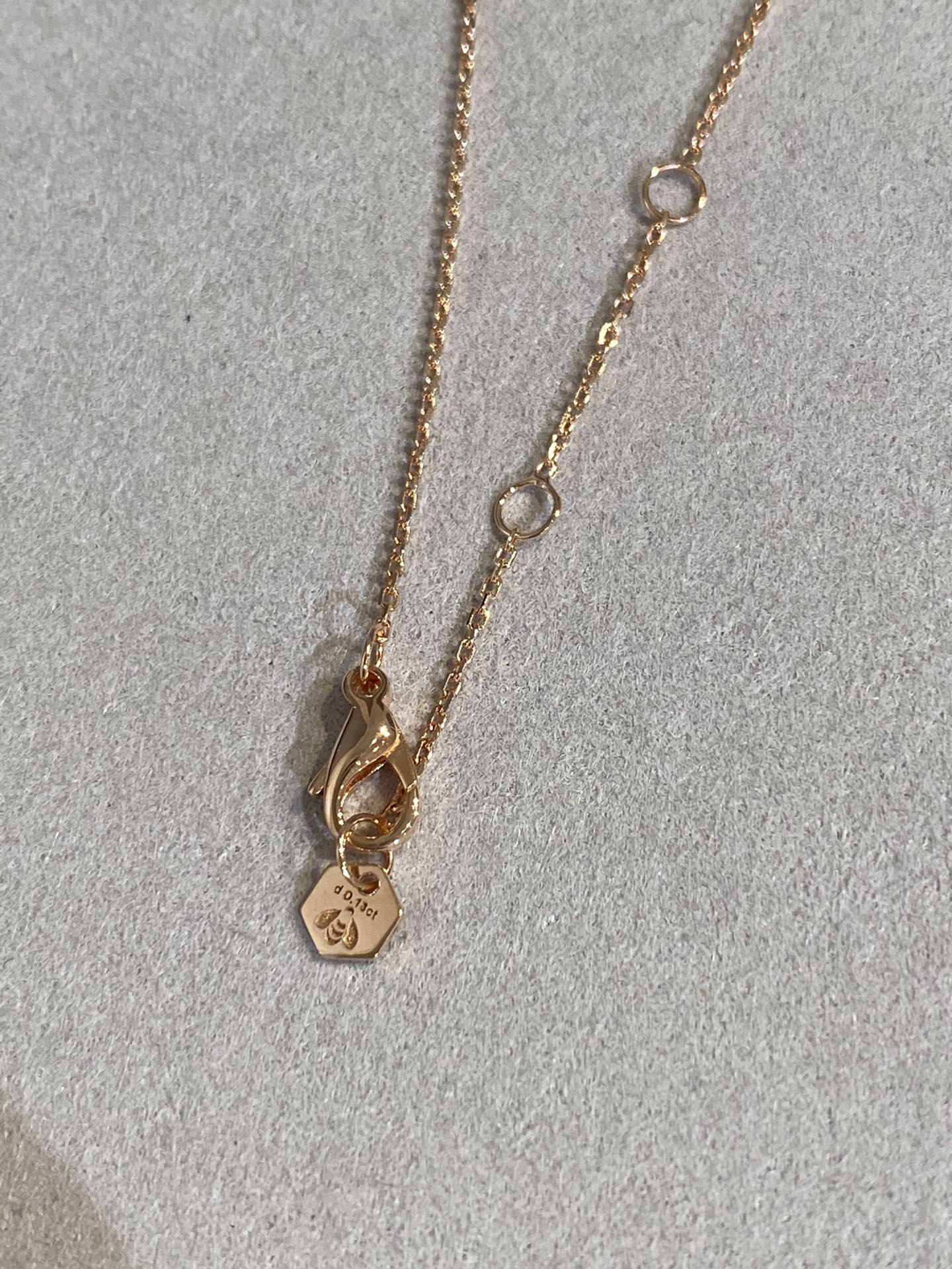 [AuraEcho Jewelry]BEE LOVE DIAMOND NECKLACE