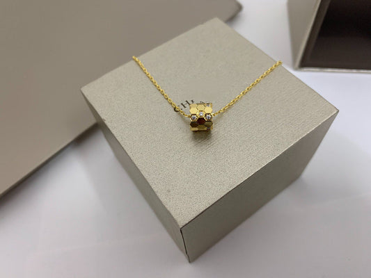 [AuraEcho Jewelry]BEE LOVE DIAMOND NECKLACE