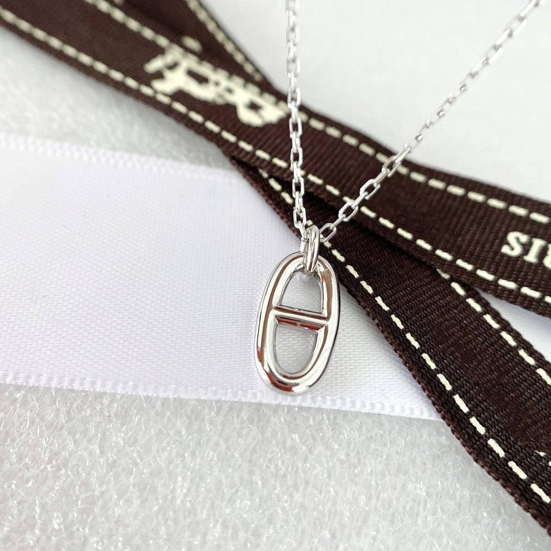 [AuraEcho Jewelry]HM PIG NOSE NECKLACE