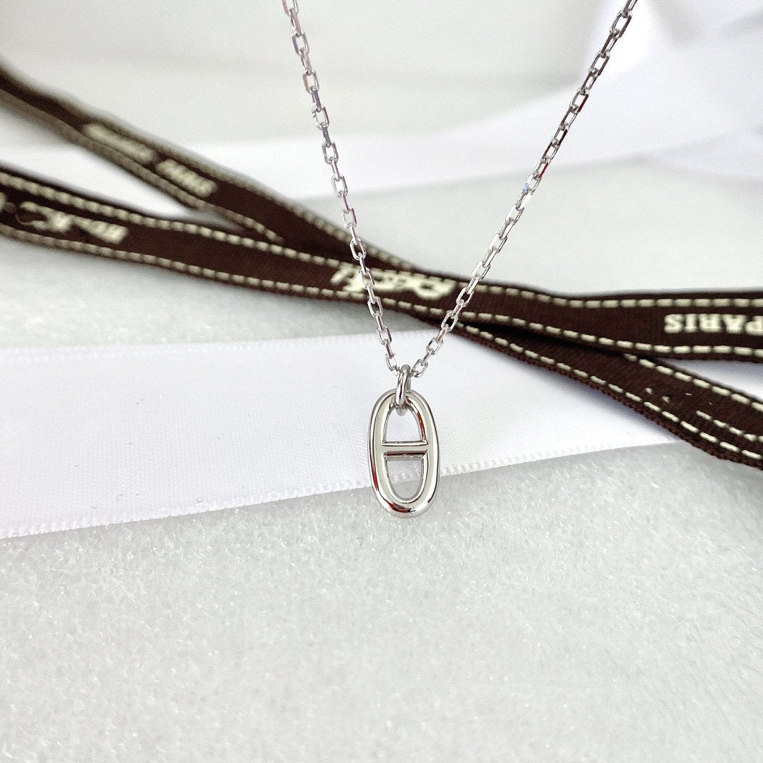 [AuraEcho Jewelry]HM PIG NOSE NECKLACE