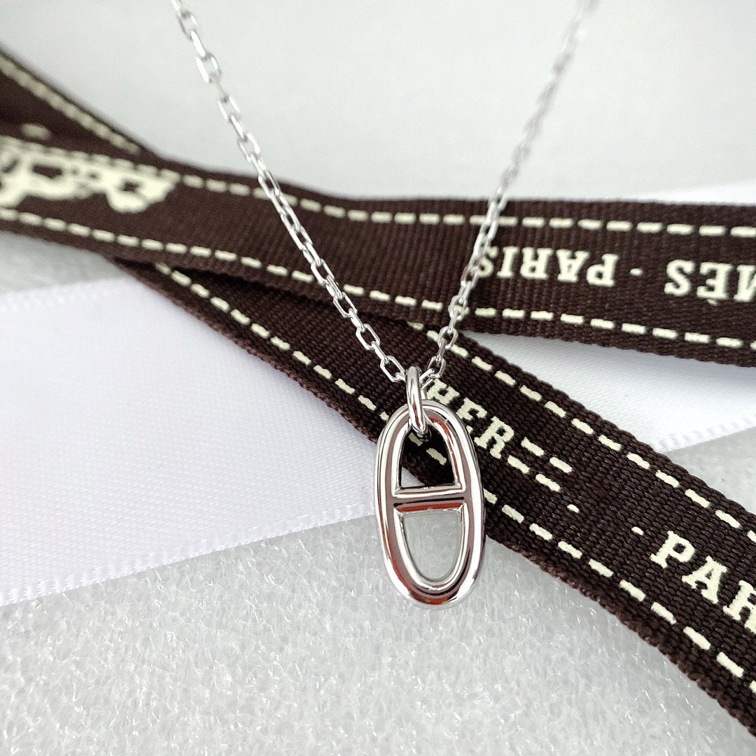 [AuraEcho Jewelry]HM PIG NOSE NECKLACE