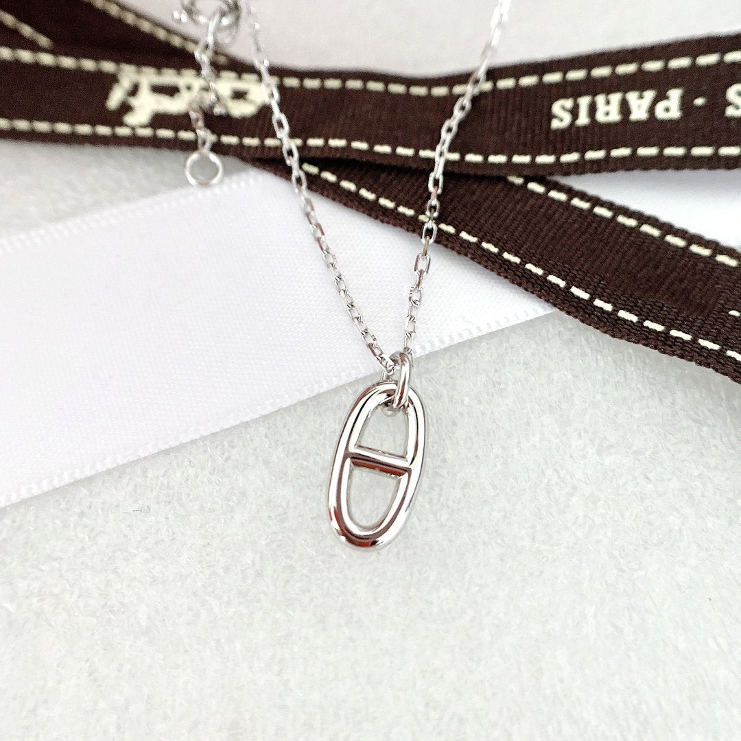[AuraEcho Jewelry]HM PIG NOSE NECKLACE