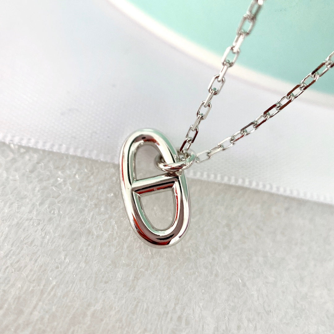 [AuraEcho Jewelry]HM PIG NOSE NECKLACE