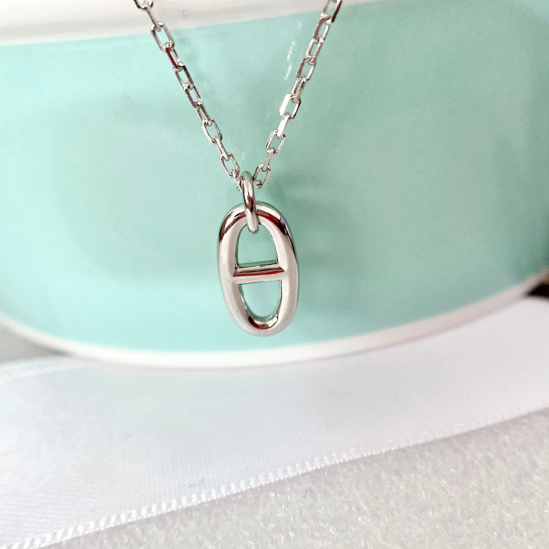 [AuraEcho Jewelry]HM PIG NOSE NECKLACE