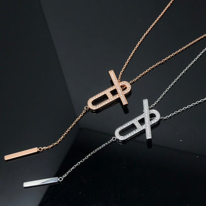 [AuraEcho Jewelry]HM NECKLACE PLATINUM ROSE GOLD DIAMOND