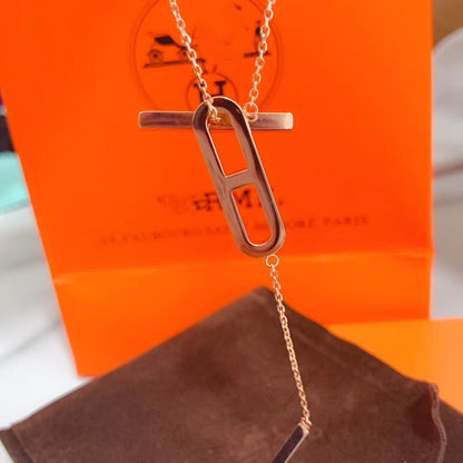 [AuraEcho Jewelry]HM NECKLACE PLATINUM ROSE GOLD DIAMOND