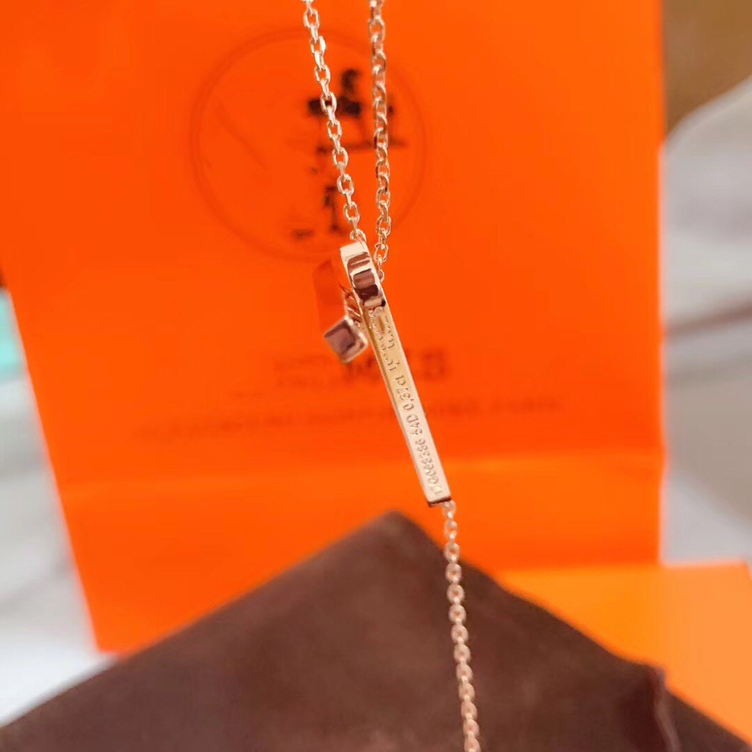 [AuraEcho Jewelry]HM NECKLACE PLATINUM ROSE GOLD DIAMOND