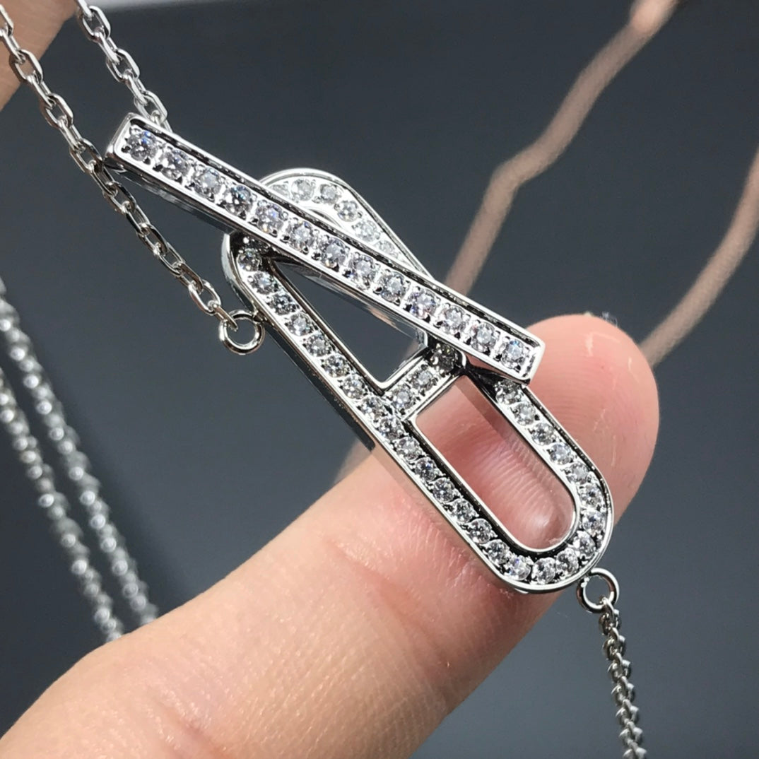 [AuraEcho Jewelry]HM NECKLACE PLATINUM ROSE GOLD DIAMOND