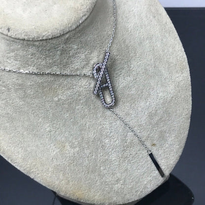 [AuraEcho Jewelry]HM NECKLACE PLATINUM ROSE GOLD DIAMOND