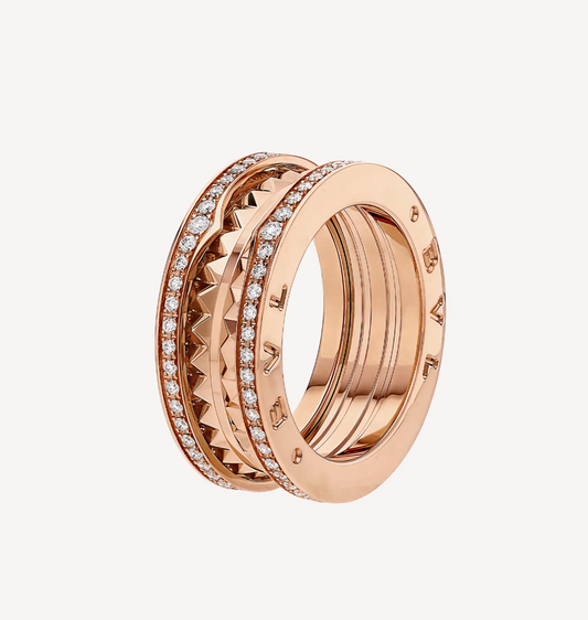 [AuraEcho Jewelry]ZERO 1 ROCK DIAMOND PINK GOLD